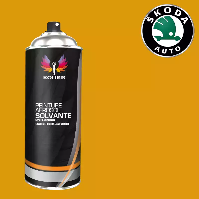 Bombe de peinture voiture solvant Skoda 400ml