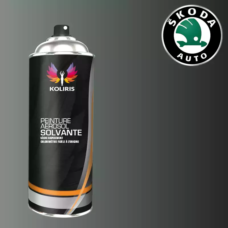 Bombe de peinture voiture solvant Skoda 400ml