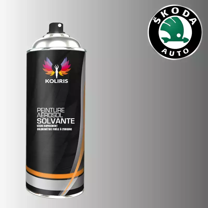 Bombe de peinture voiture solvant Skoda 400ml