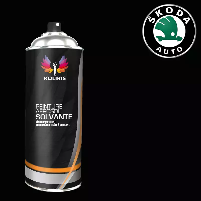 Bombe de peinture voiture solvant Skoda 400ml