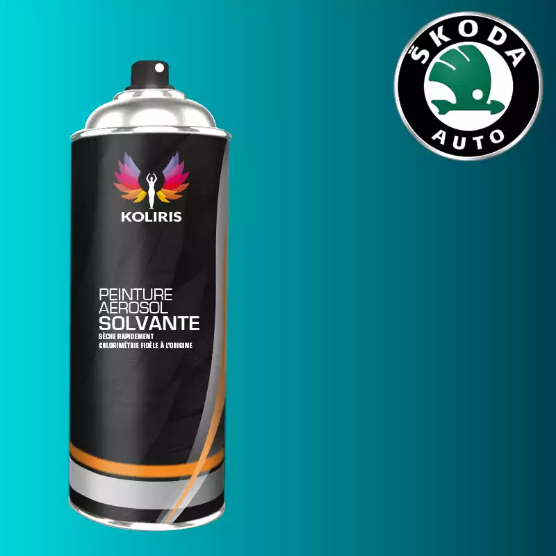 Bombe de peinture voiture solvant Skoda 400ml