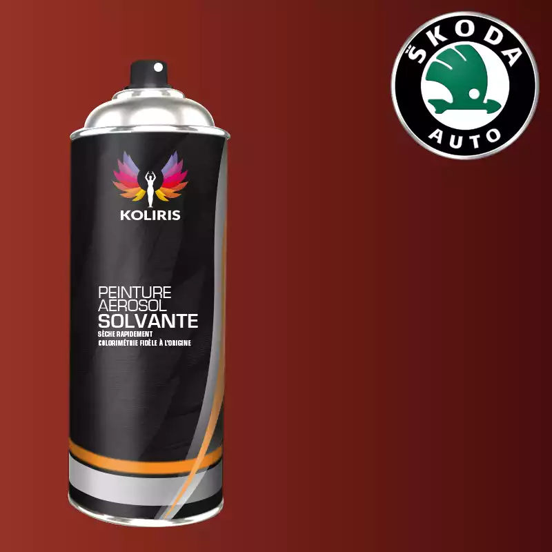 Bombe de peinture voiture solvant Skoda 400ml