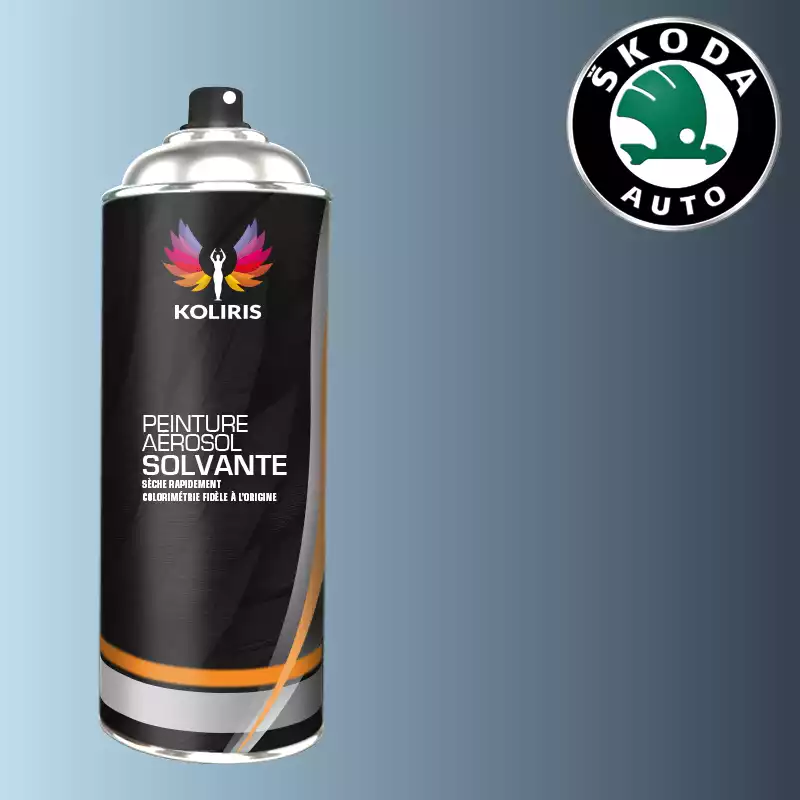 Bombe de peinture voiture solvant Skoda 400ml