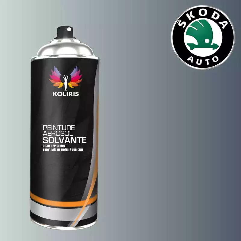 Bombe de peinture voiture solvant Skoda 400ml