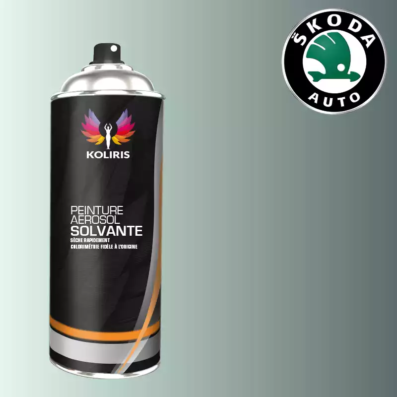 Bombe de peinture voiture solvant Skoda 400ml