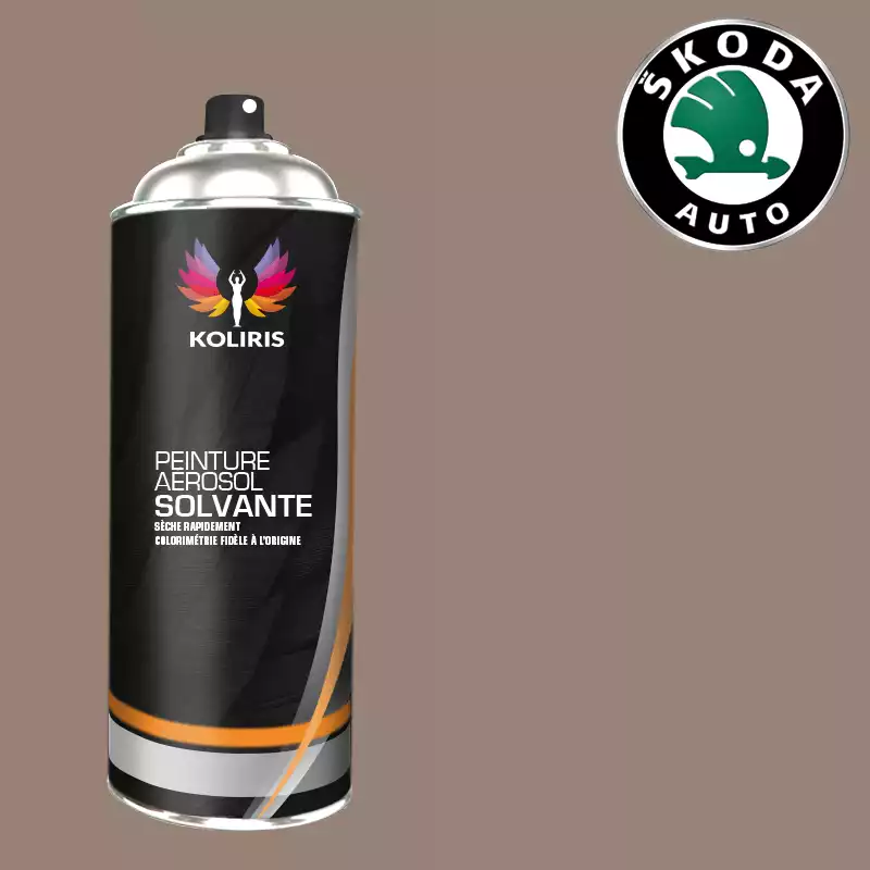 Bombe de peinture voiture solvant Skoda 400ml