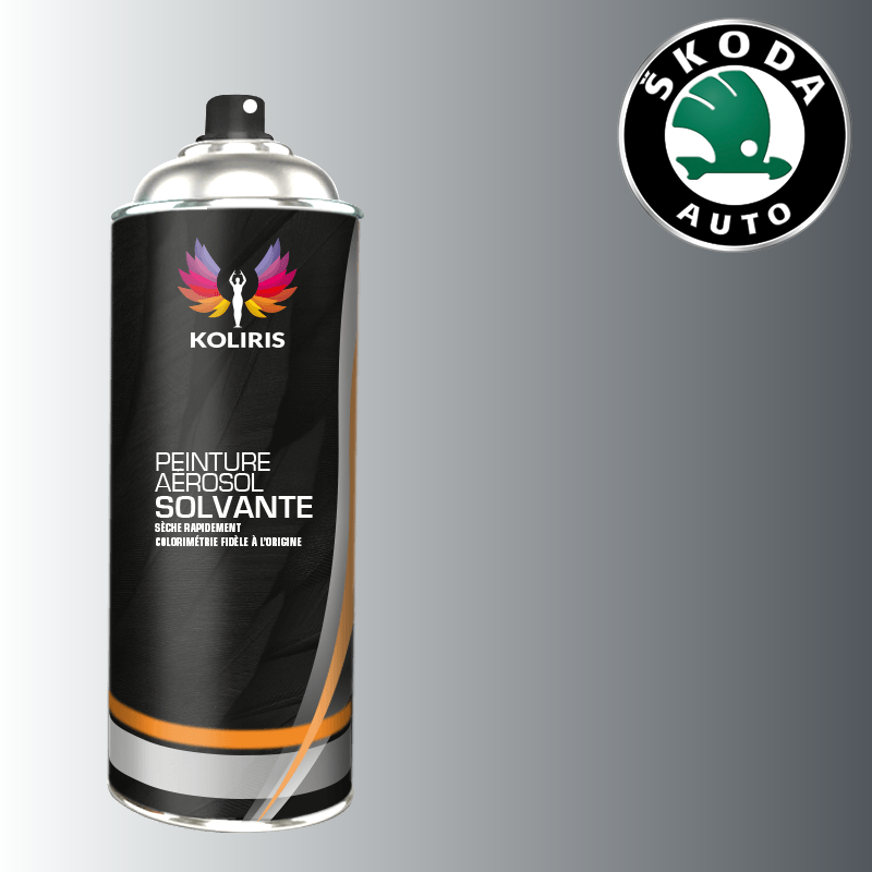 Bombe de peinture voiture solvant Skoda 400ml