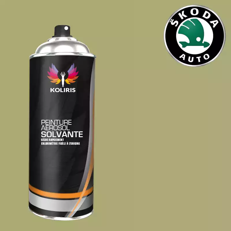 Bombe de peinture voiture solvant Skoda 400ml