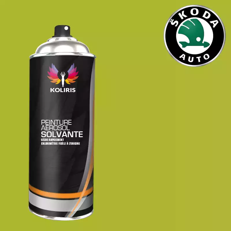 Bombe de peinture voiture solvant Skoda 400ml