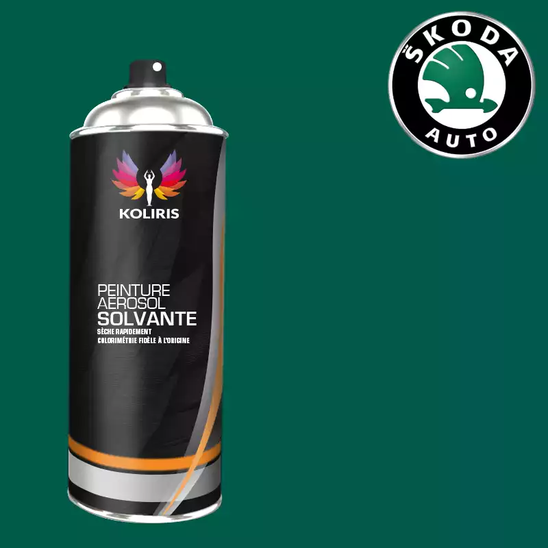 Bombe de peinture voiture solvant Skoda 400ml