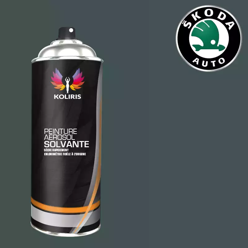 Bombe de peinture voiture solvant Skoda 400ml