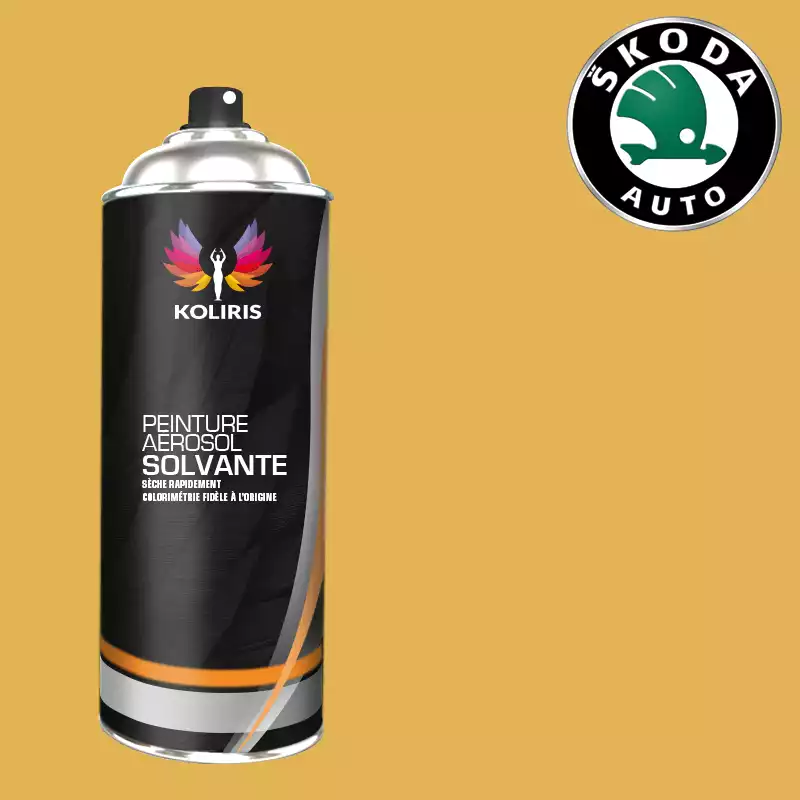 Bombe de peinture voiture solvant Skoda 400ml