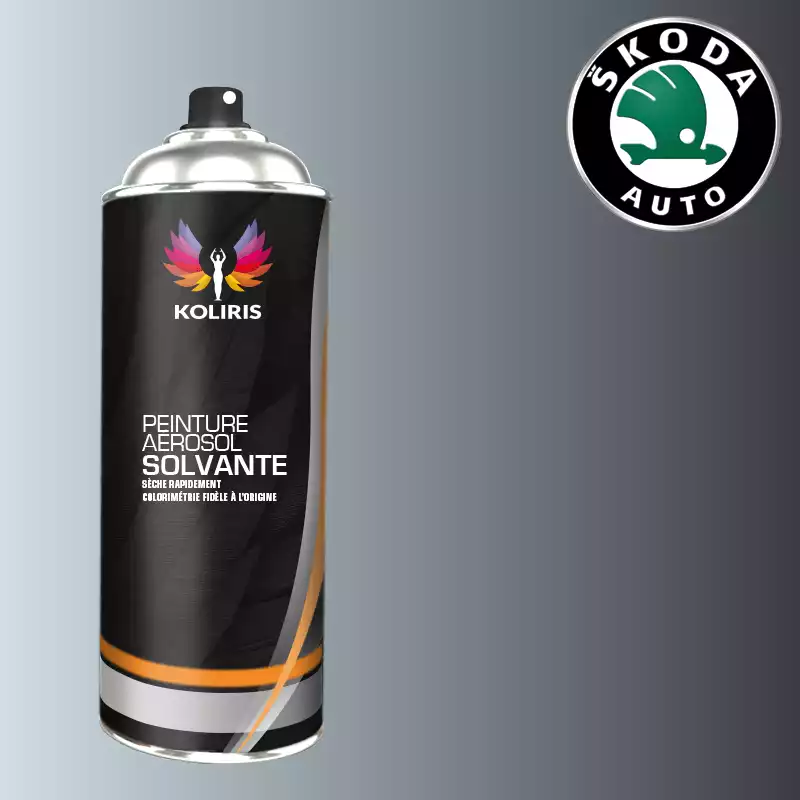 Bombe de peinture voiture solvant Skoda 400ml