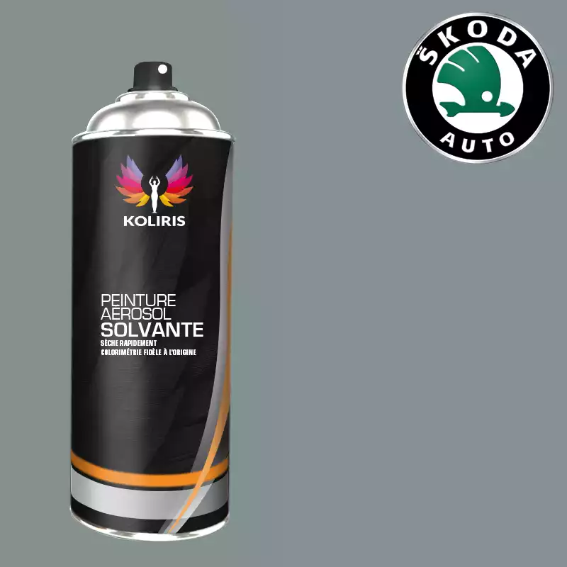 Bombe de peinture voiture solvant Skoda 400ml