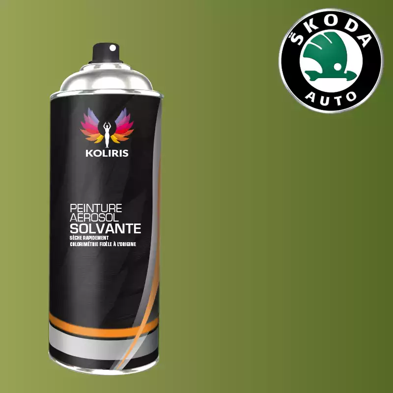 Bombe de peinture voiture solvant Skoda 400ml