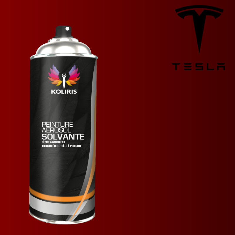 Bombe de peinture voiture solvant Tesla 400ml