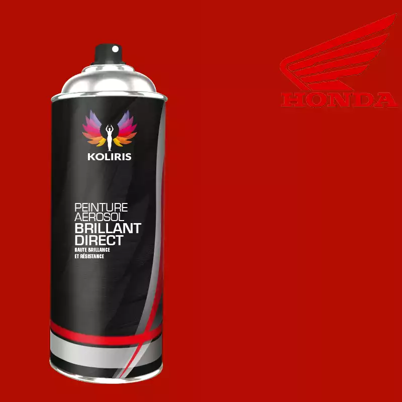 Bombe de peinture moto 1K brillant Honda Moto 400ml