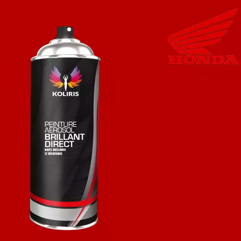 Bombe de peinture moto 1K brillant Honda Moto 400ml