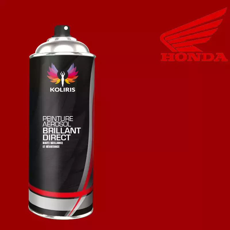 Bombe de peinture moto 1K brillant Honda Moto 400ml