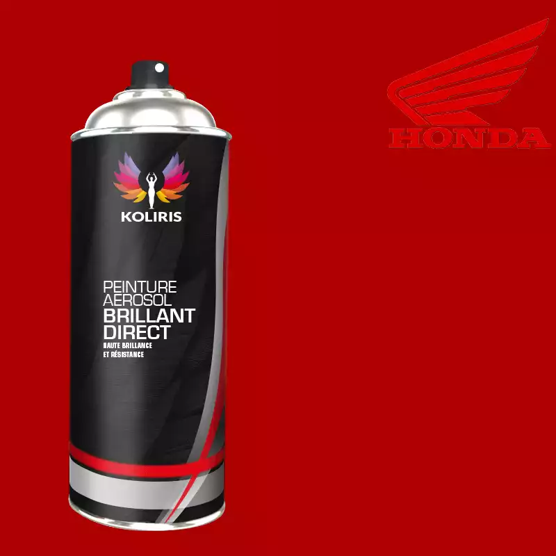 Bombe de peinture moto 1K brillant Honda Moto 400ml