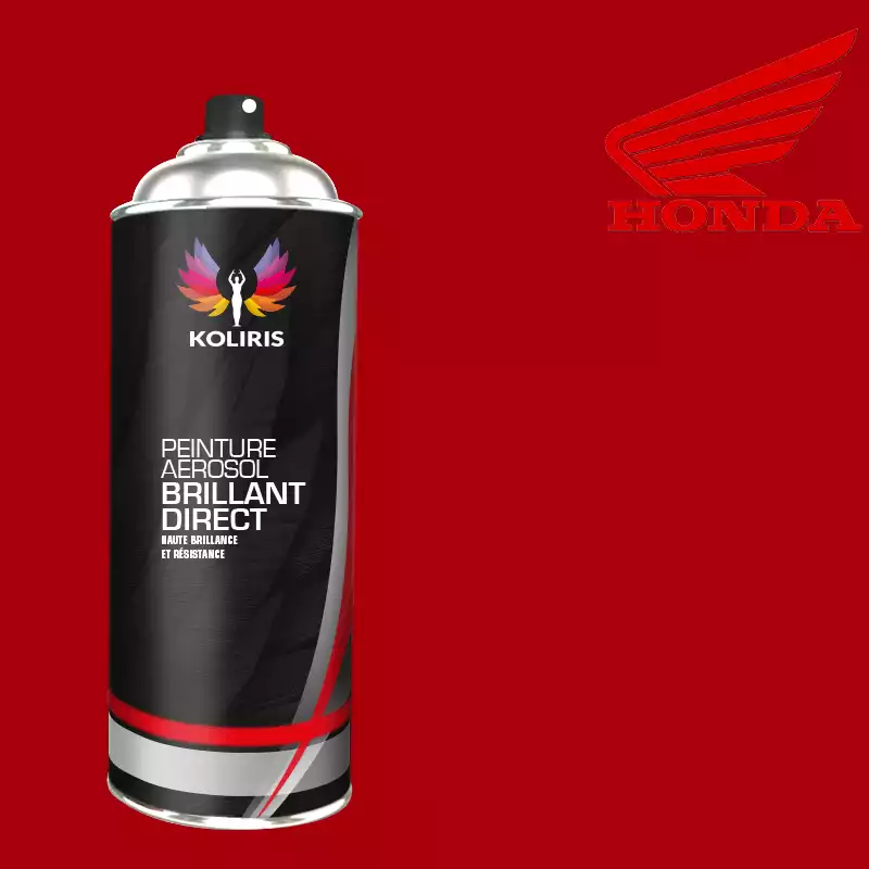 Bombe de peinture moto 1K brillant Honda Moto 400ml