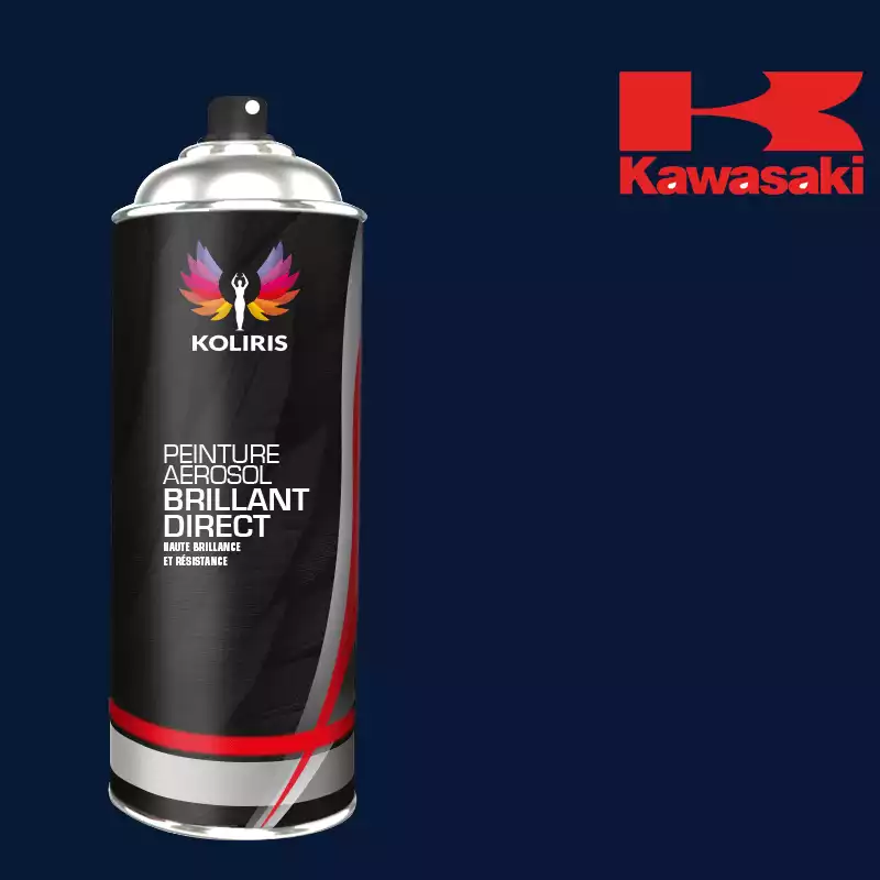 Bombe de peinture moto 1K brillant Kawasaki Moto 400ml