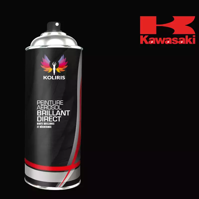 Bombe de peinture moto 1K brillant Kawasaki Moto 400ml