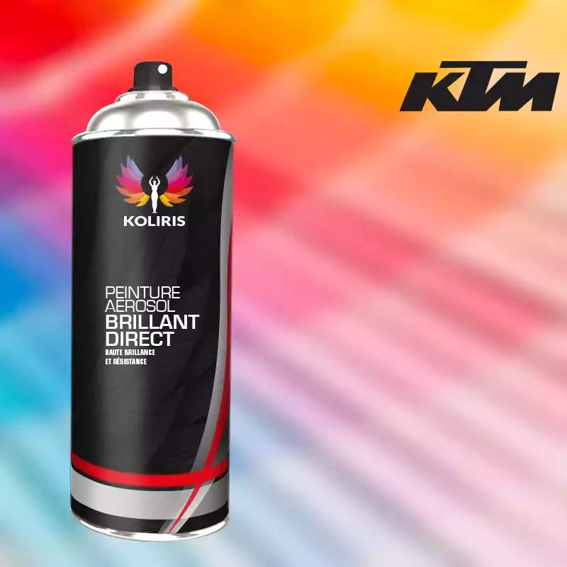 Bombe de peinture moto 1K brillant Ktm Moto 400ml