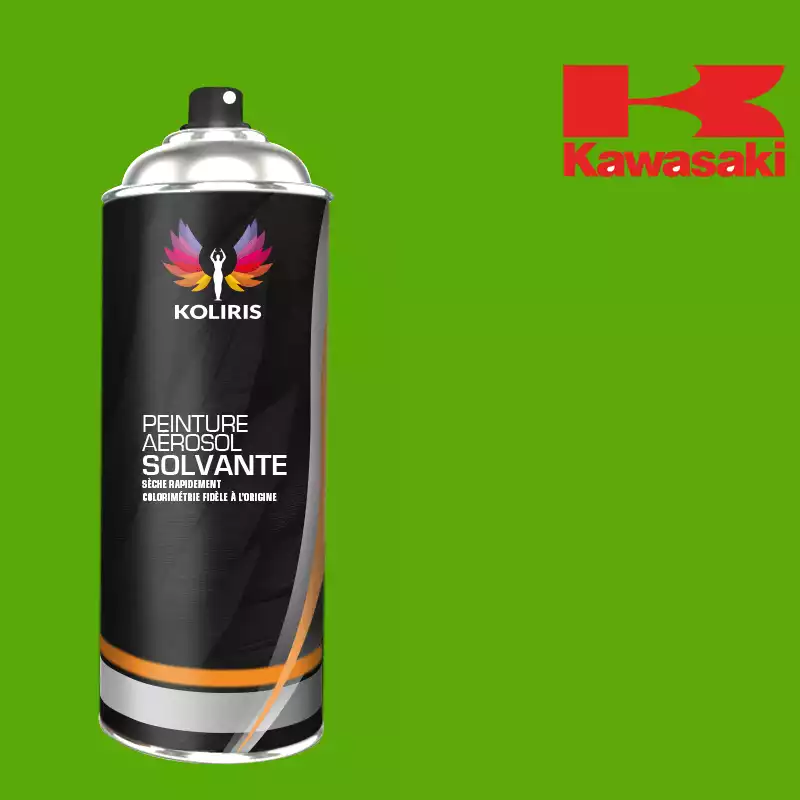 Bombe de peinture moto solvant Kawasaki Moto 400ml