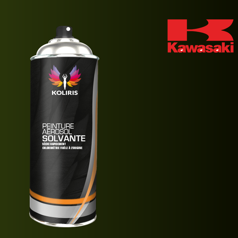 Bombe de peinture moto solvant Kawasaki Moto 400ml