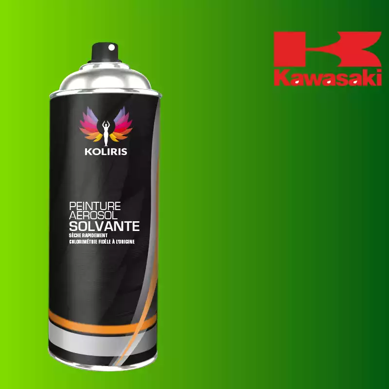 Bombe de peinture moto solvant Kawasaki Moto 400ml