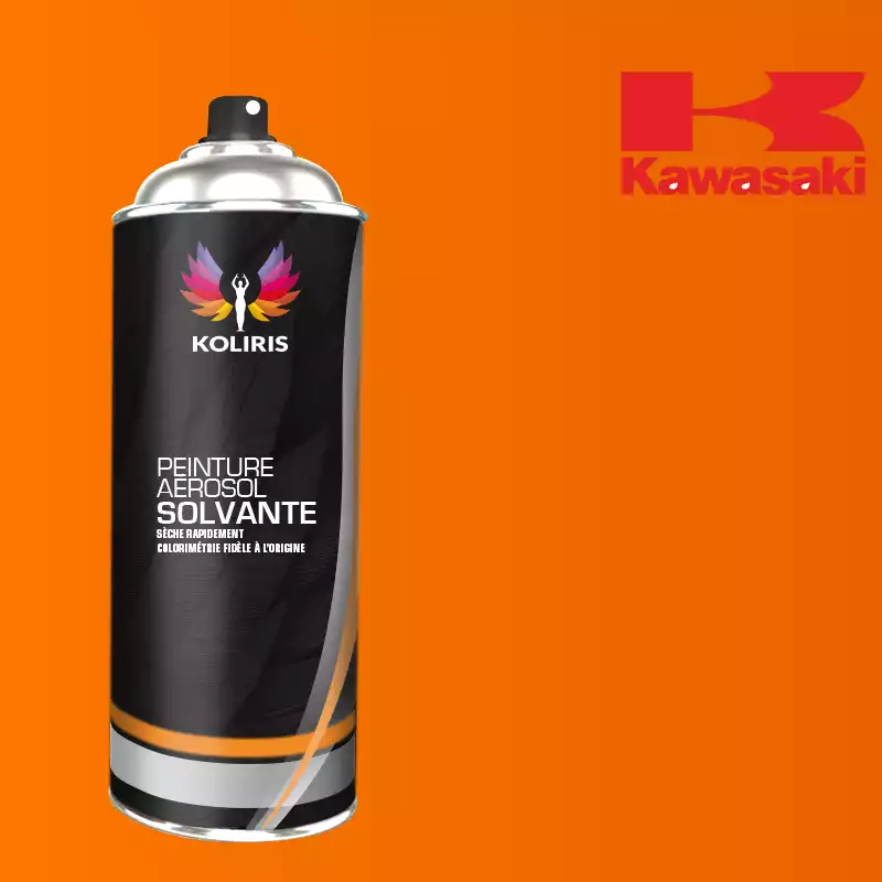 Bombe de peinture moto solvant Kawasaki Moto 400ml