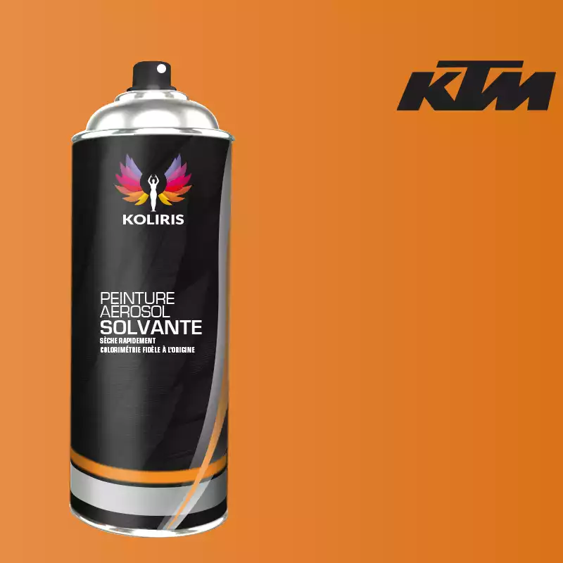 Bombe de peinture moto solvant Ktm Moto 400ml