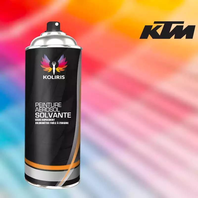 Bombe de peinture moto solvant Ktm Moto 400ml