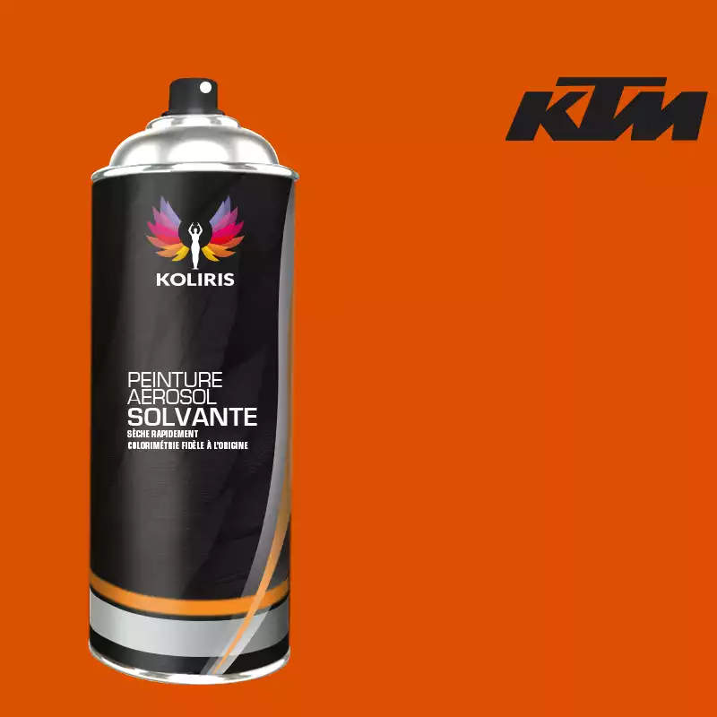 Bombe de peinture moto solvant Ktm Moto 400ml