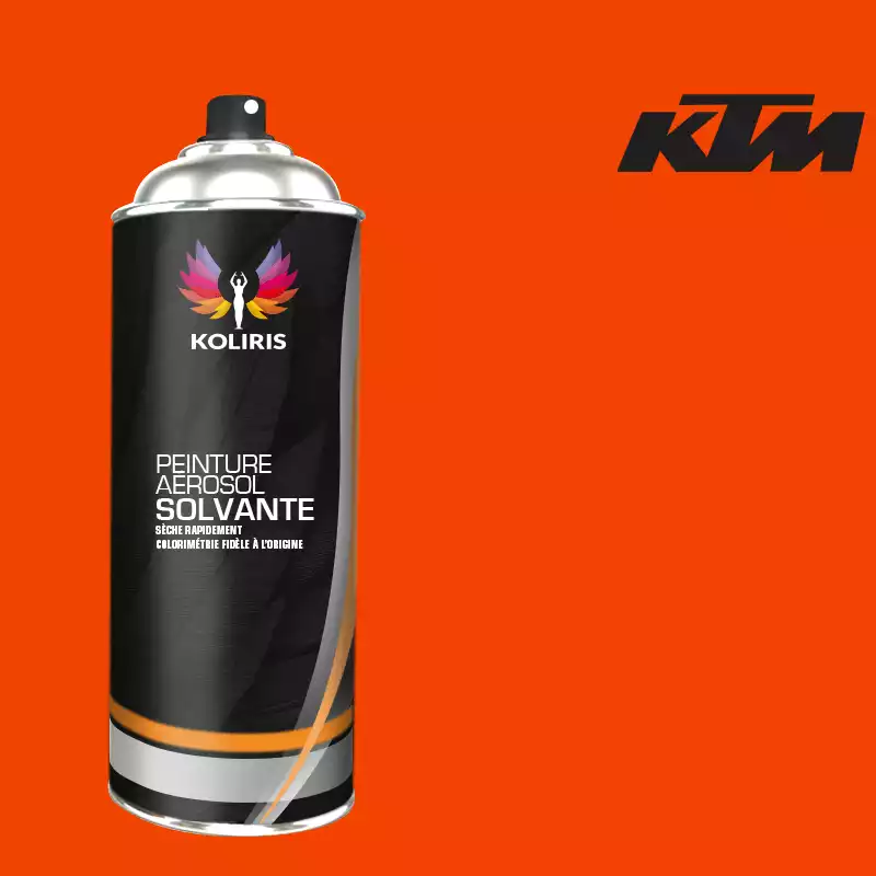 Bombe de peinture moto solvant Ktm Moto 400ml