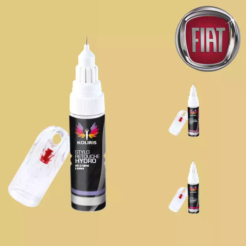 Pack 3 stylos de retouche voiture Fiat 20ml