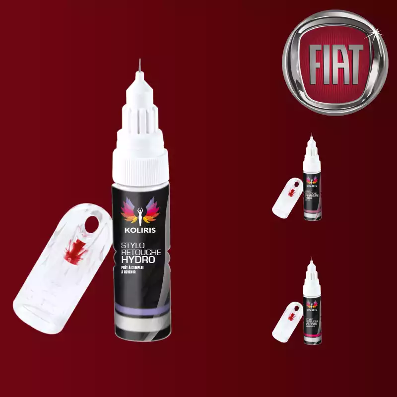 Pack 3 stylos de retouche voiture Fiat 20ml