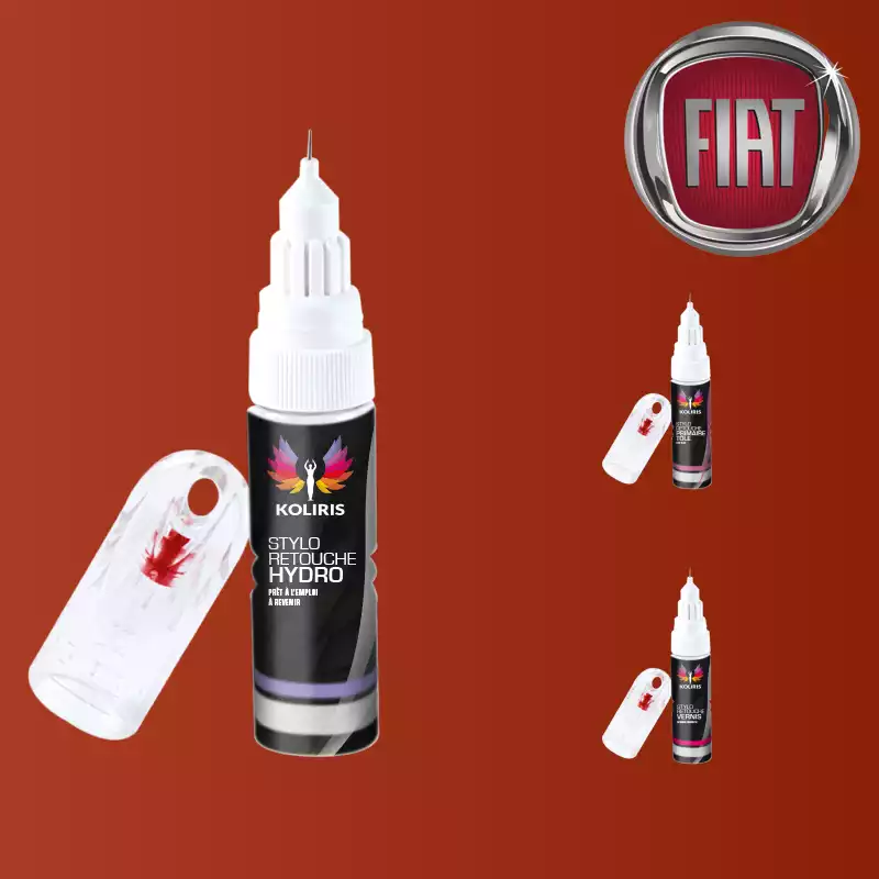 Pack 3 stylos de retouche voiture Fiat 20ml
