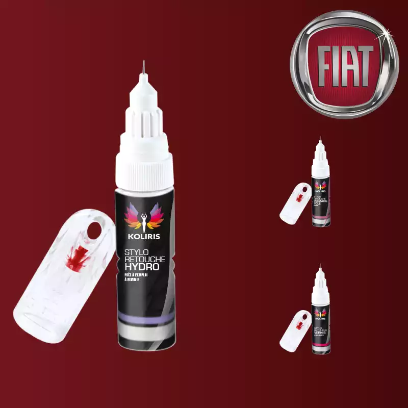 Pack 3 stylos de retouche voiture Fiat 20ml