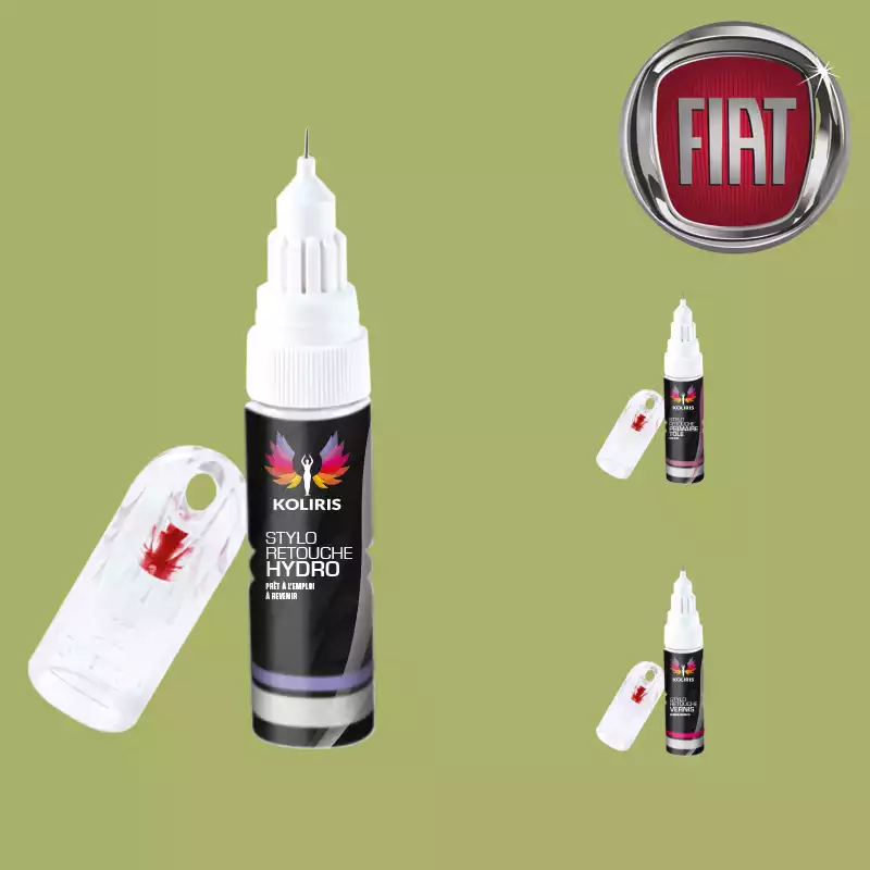 Pack 3 stylos de retouche voiture Fiat 20ml