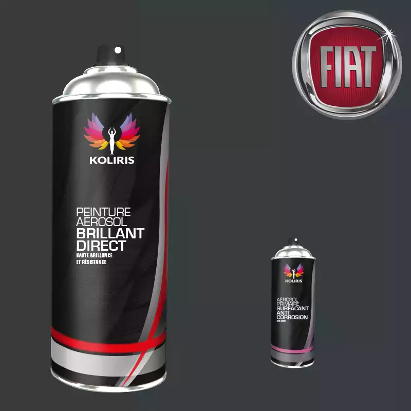 Pack 2 aérosols peinture voiture 1K brillant Fiat 400ml