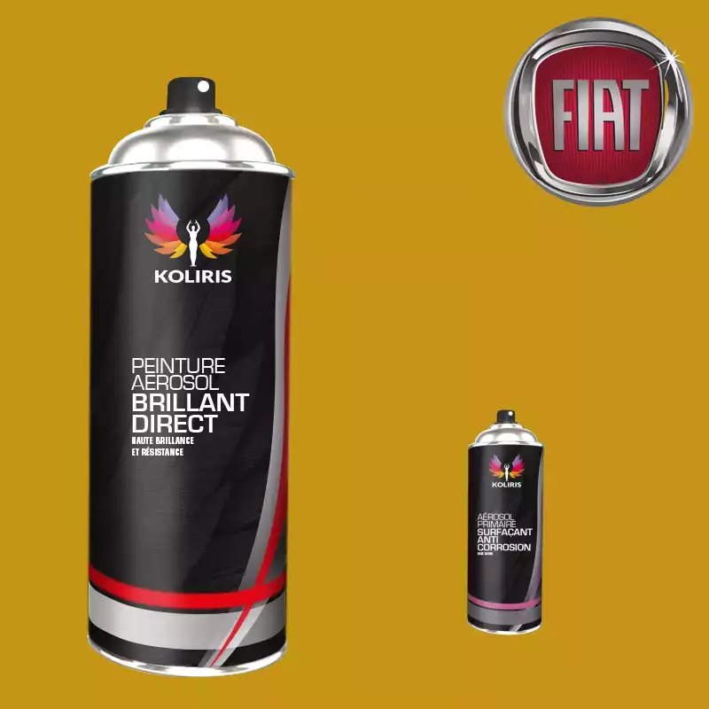 Pack 2 aérosols peinture voiture 1K brillant Fiat 400ml