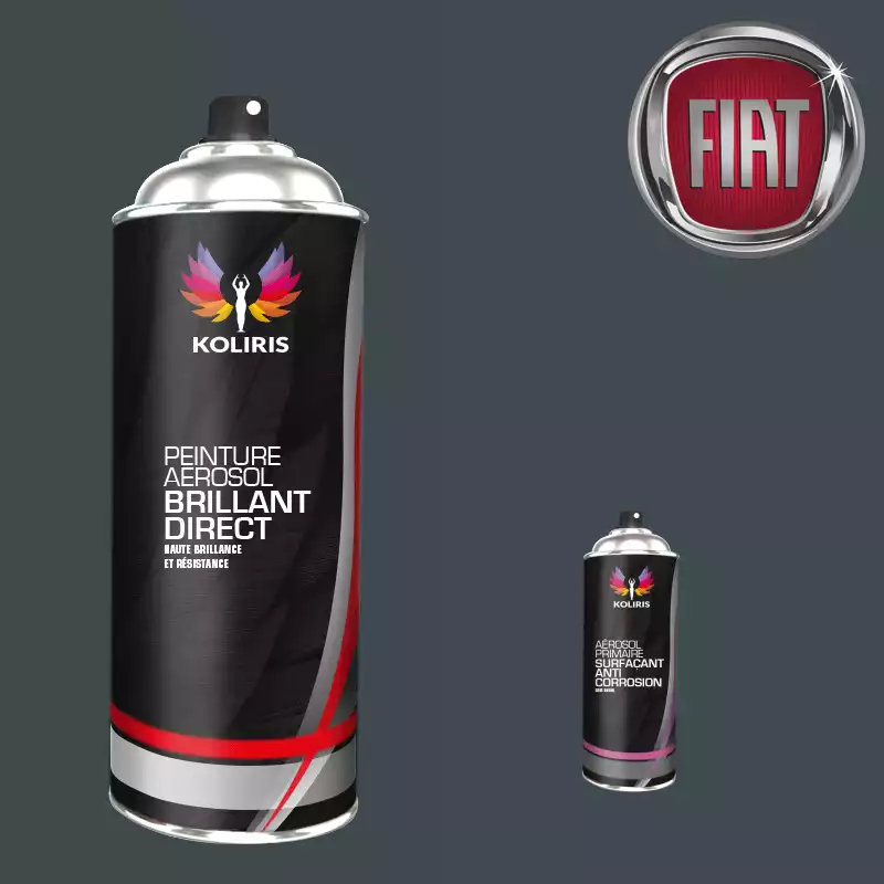 Pack 2 aérosols peinture voiture 1K brillant Fiat 400ml