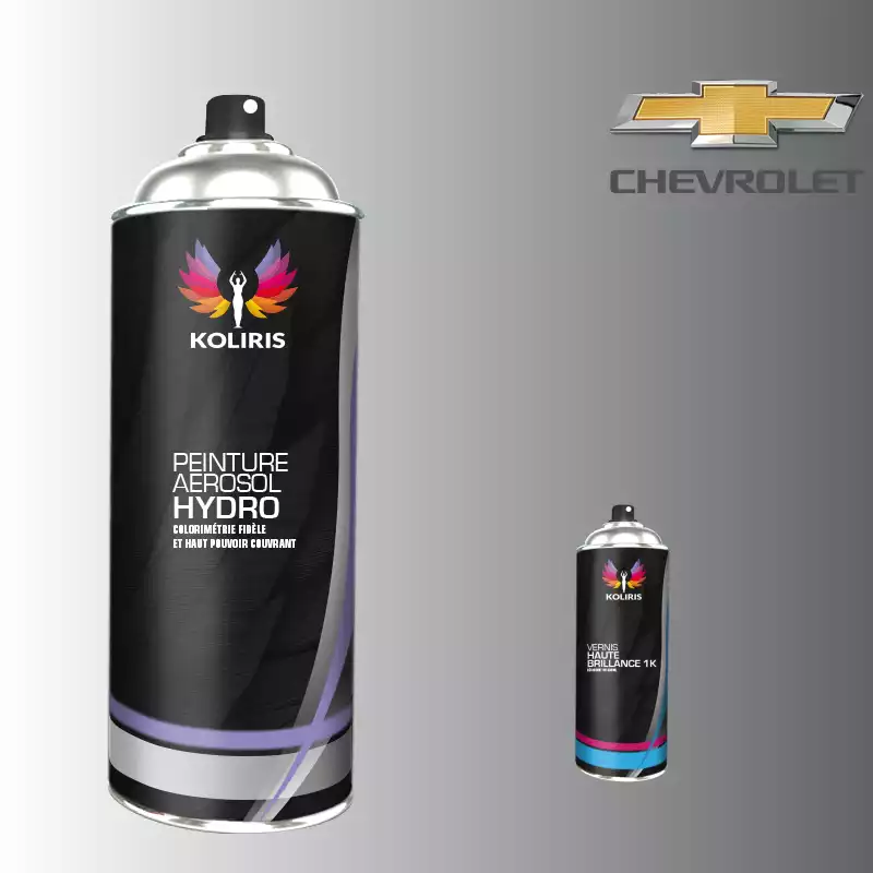Pack 2 aérosols peinture voiture hydro Chevrolet 400ml 