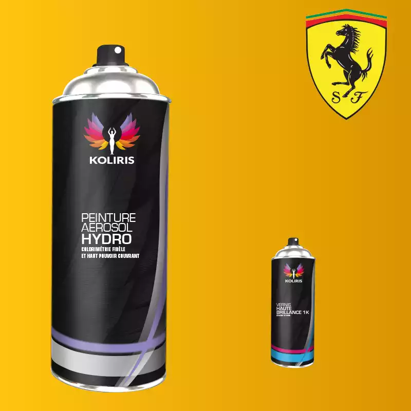 Pack 2 aérosols peinture voiture hydro Ferrari 400ml
