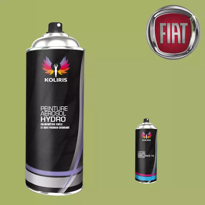 Pack 2 aérosols peinture voiture hydro Fiat 400ml