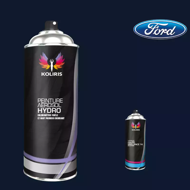 Pack 2 aérosols peinture voiture hydro Ford 400ml