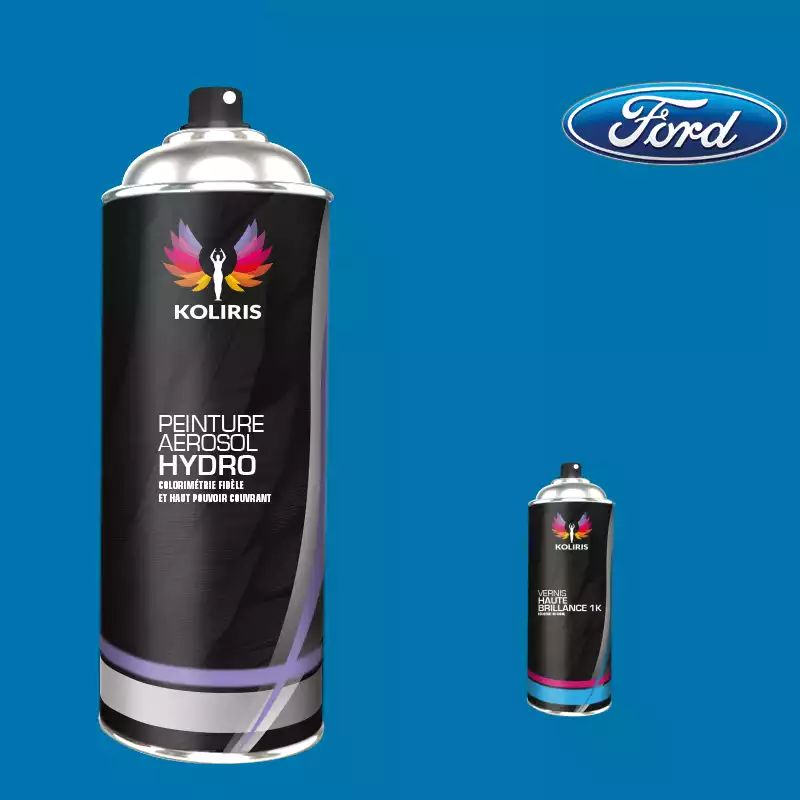 Pack 2 aérosols peinture voiture hydro Ford 400ml