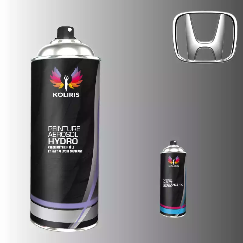 Pack 2 aérosols peinture voiture hydro Honda 400ml